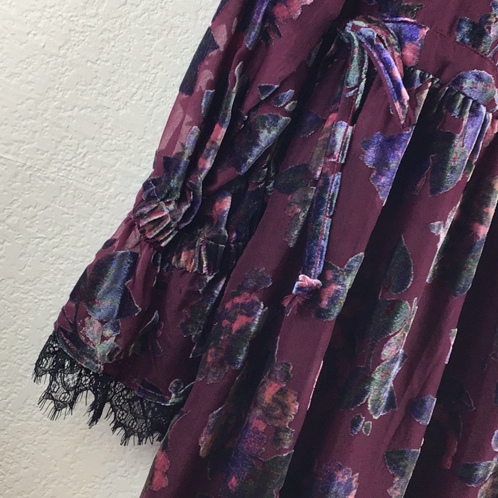 BuffaloDavidBitton Moulin Floral Velvet Mini Dress - Picture 6 of 8